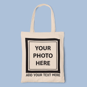 Bolso De Tela Subir imagen foto y agregar texto – Personalizar