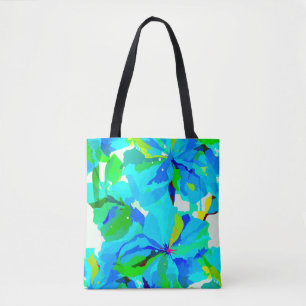 Bolso De Tela Sublime modelo floral verde de la adormidera himal