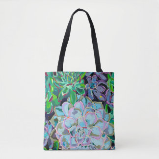 Bolso De Tela Succulents dual-sided Tote Bag