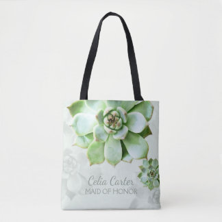 Bolso De Tela Suculenta Boda doncella de honor
