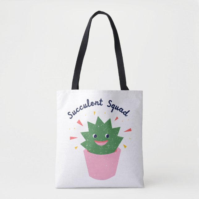Bolso De Tela Suculento Escuadrón (Anverso)