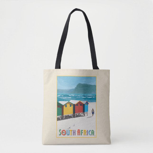 Bolso De Tela Sudáfrica | Playa de Muizenberg (Anverso)
