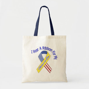 Bolso De Tela Suegra - llevo un patriótico militar de la cinta