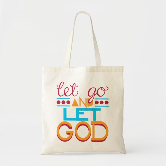 Bolso De Tela Suelta y deja que Dios (Frente)