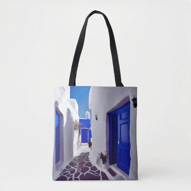 Bolso De Tela Sueño Con Mykonos (Anverso)