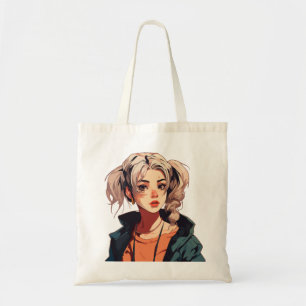 Bolso De Tela Sueño de Anime: Belleza de Cabello Beige