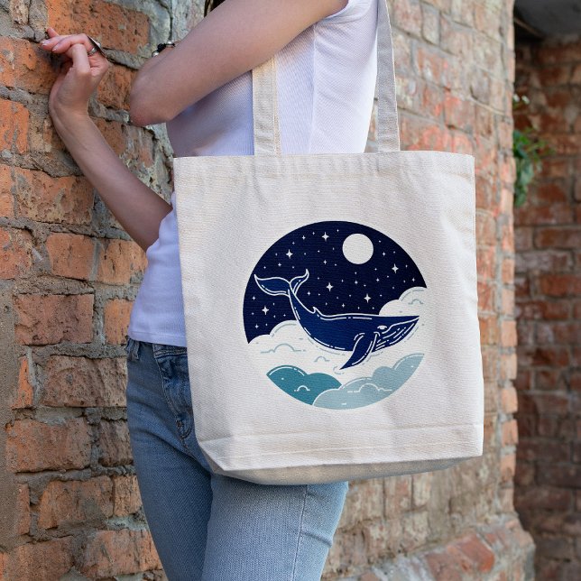 Bolso De Tela Sueño de ballena azul (Subido por el creador)