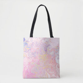 Bolso De Tela Sueño de Mármol Giratorio en Pastel Suave Arte Abs