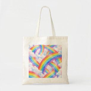 Bolso De Tela Sueño de Nube Arcoíris Pastel