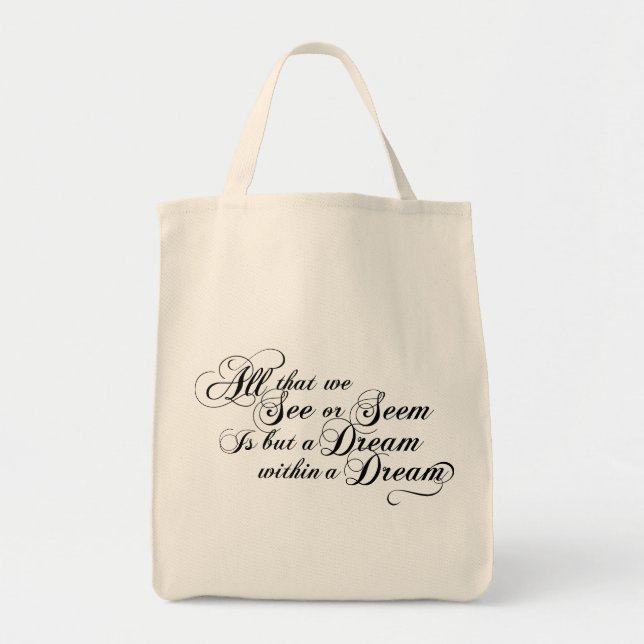 Bolso De Tela Sueño dentro de un sueño (Frente)
