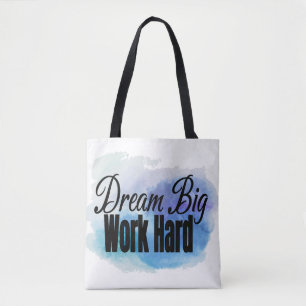 Bolso De Tela Sueño grande, trabajo duro