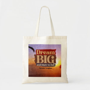 Bolso De Tela Sueño Grande Y Atrévase A Fracasar