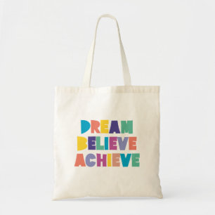 Bolso De Tela Sueño Inspirador Cree Logra