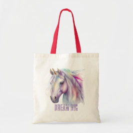 Bolso De Tela Sueño morado de unicornio