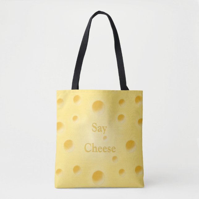 Bolso De Tela Sueño Personalizable suizo de queso Whimsical (Anverso)