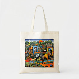 Bolso De Tela Sueño zoológico 3