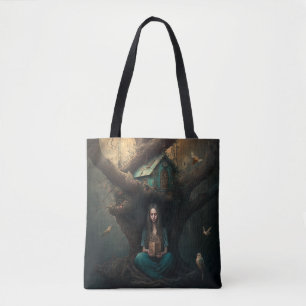 Bolso De Tela Sueños de casa de pájaro
