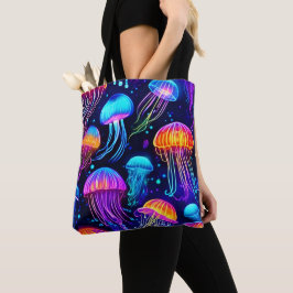 Bolso De Tela Sueños de Medusas de Neón