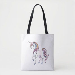 Bolso De Tela Sueños de unicornio mágicos - Diseño de fantasía c