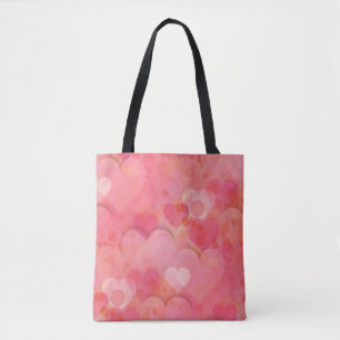 Bolso De Tela Sueños del corazón rosado