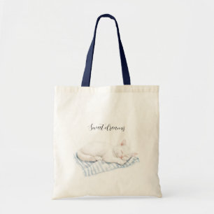 Bolso De Tela Sueños Dulces de Playa Gato en Toalla