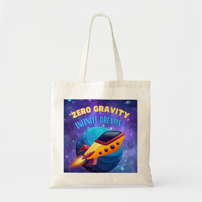 Bolso De Tela Sueños infinitos de gravedad cero (Frente)