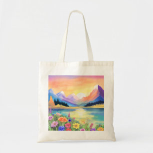 Bolso De Tela Sueños por el Santuario del Lago de la Montaña