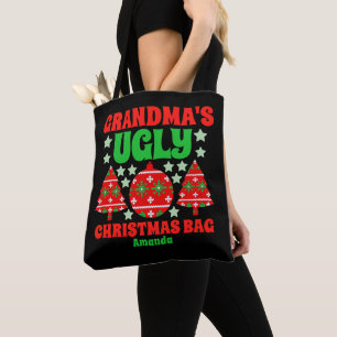 Bolso De Tela Suéter de los feos Navidades de la abuela personal