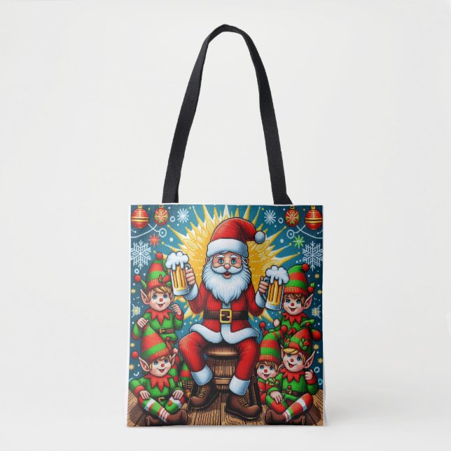 Bolso De Tela Suéter de Navidades feos (Anverso)