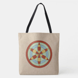 Bolso De Tela Suffolk Hexafoil (Daisy Wheel) Witch Mark