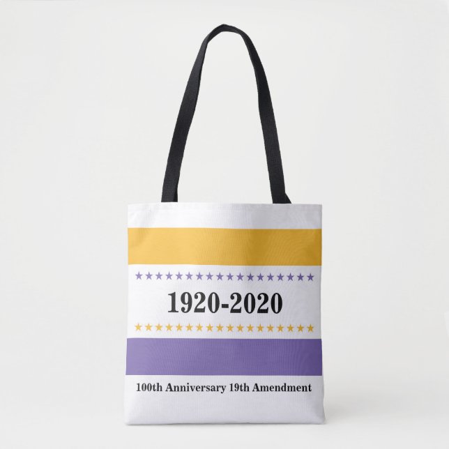 Bolso De Tela Suffragette: Derecho a votar centenario (Anverso)