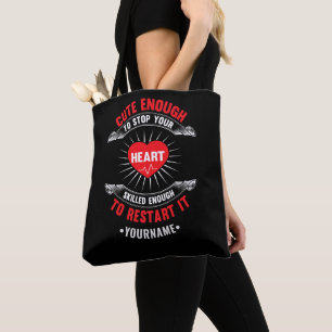 Bolso De Tela Suficiente para detener tu corazón con suficiente 