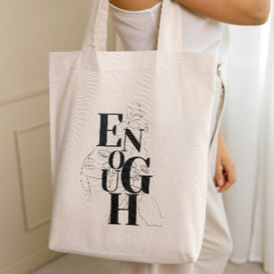 Bolso De Tela Suficiente potenciación de la letra Minimalista