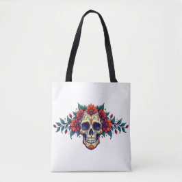 Bolso De Tela Sugar Skull