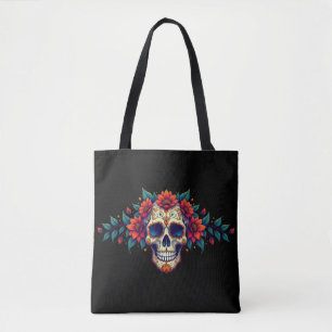 Bolso De Tela Sugar Skull