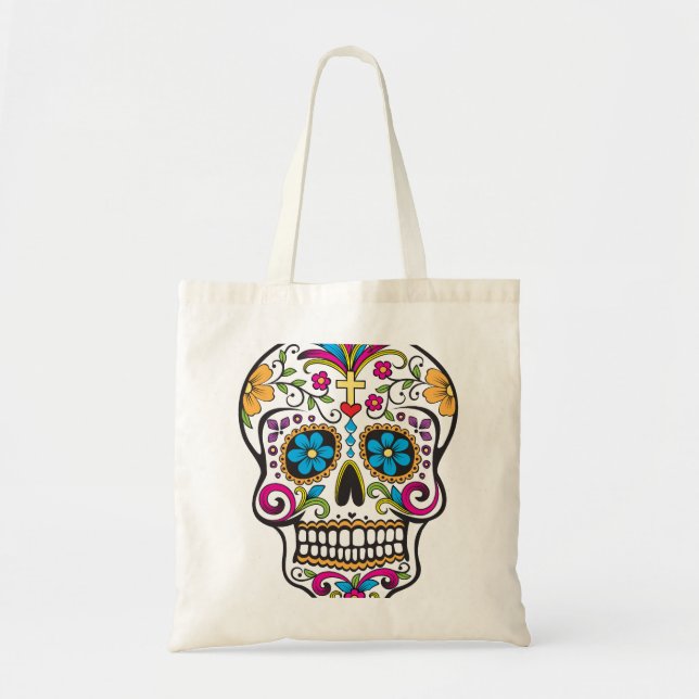 Bolso De Tela Sugar Skull (Frente)