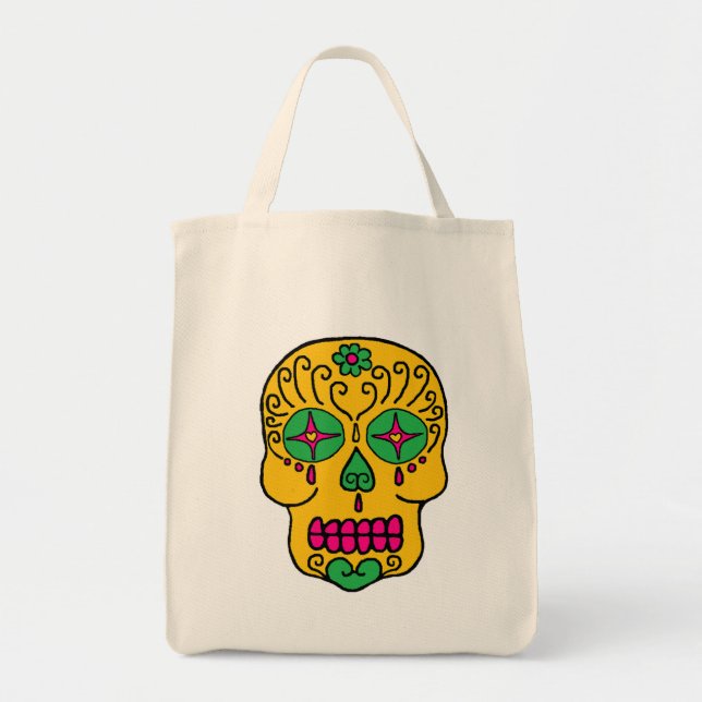 Bolso De Tela Sugar Skull (Frente)