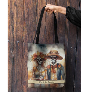 Bolso De Tela Sugar Skull Cariño, personalizado