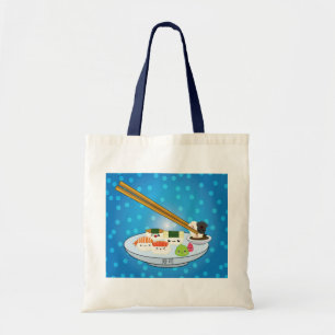Bolso De Tela Suhsi Platter Tote Bag
