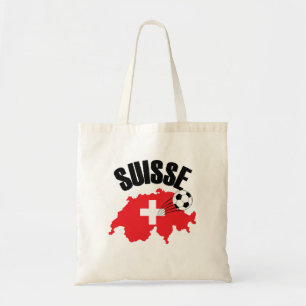 Bolso De Tela Suisse Suiza Map Swiss Soccer