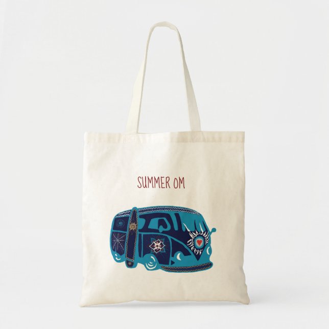 Bolso De Tela Summer Om Hippie Van Budget Tote (Frente)