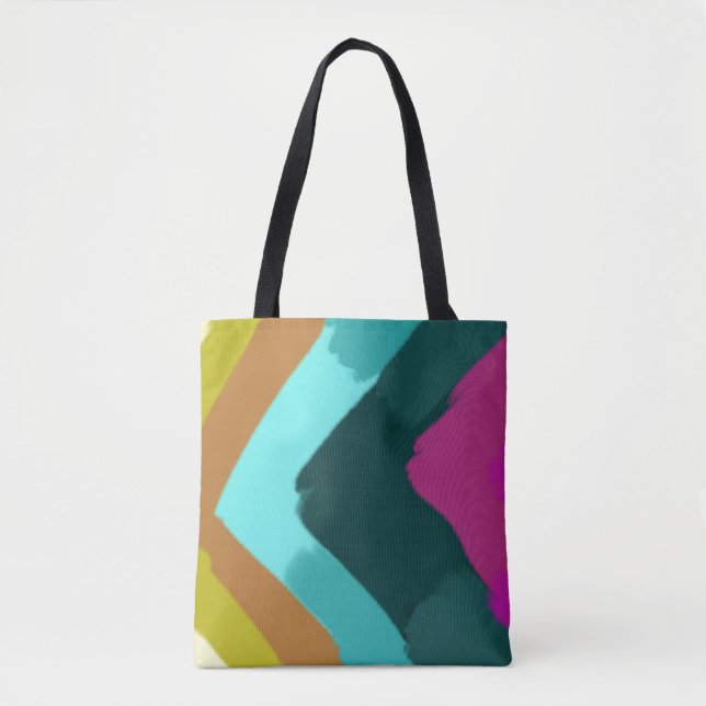 Bolso De Tela Summer Splash Colorful Abstract Art  (Anverso)