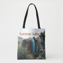 Bolso De Tela Summer Suite Surfboards & Palm Trees