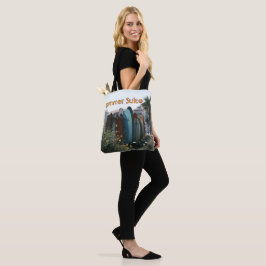 Bolso De Tela Summer Suite Surfboards y palmeras