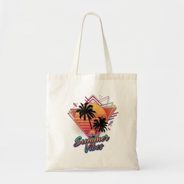 Bolso De Tela Summer Vibes  (Frente)