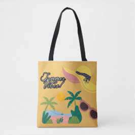 Bolso De Tela Summer Vibes Yellow Tote bag