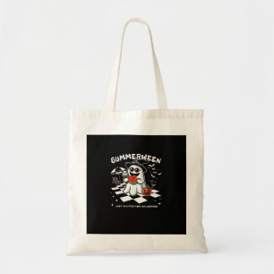 Bolso De Tela Summerween Spooky Halloween Summer Vibes Calabaza