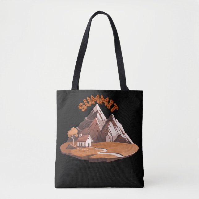 Bolso De Tela ​Summit Mountain Adventure Nature Lover Drawstring (Anverso)