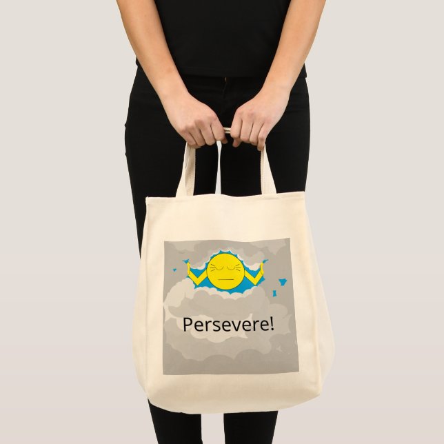 Bolso De Tela Sun and Storm Clouds:  Grocery (Anverso (producto))