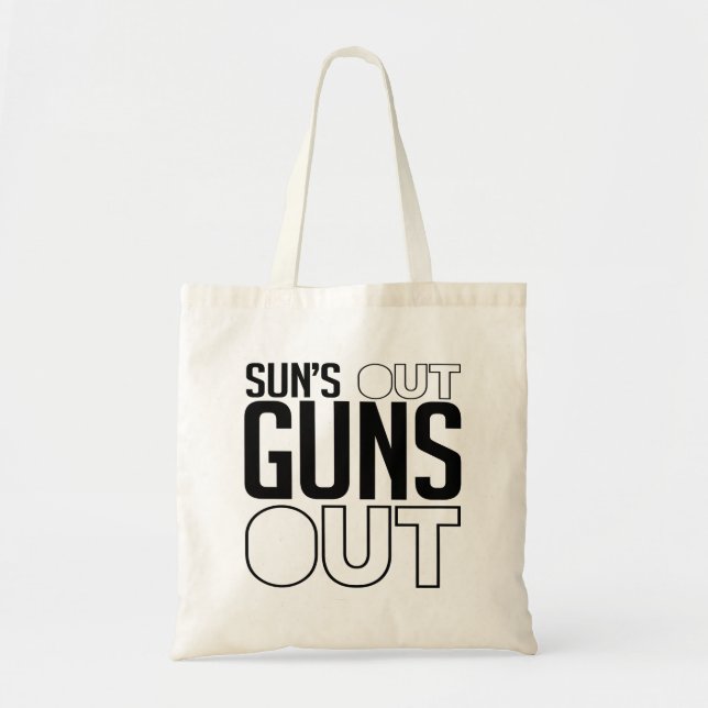 Bolso De Tela Sun hacia fuera dispara contra hacia fuera (Frente)